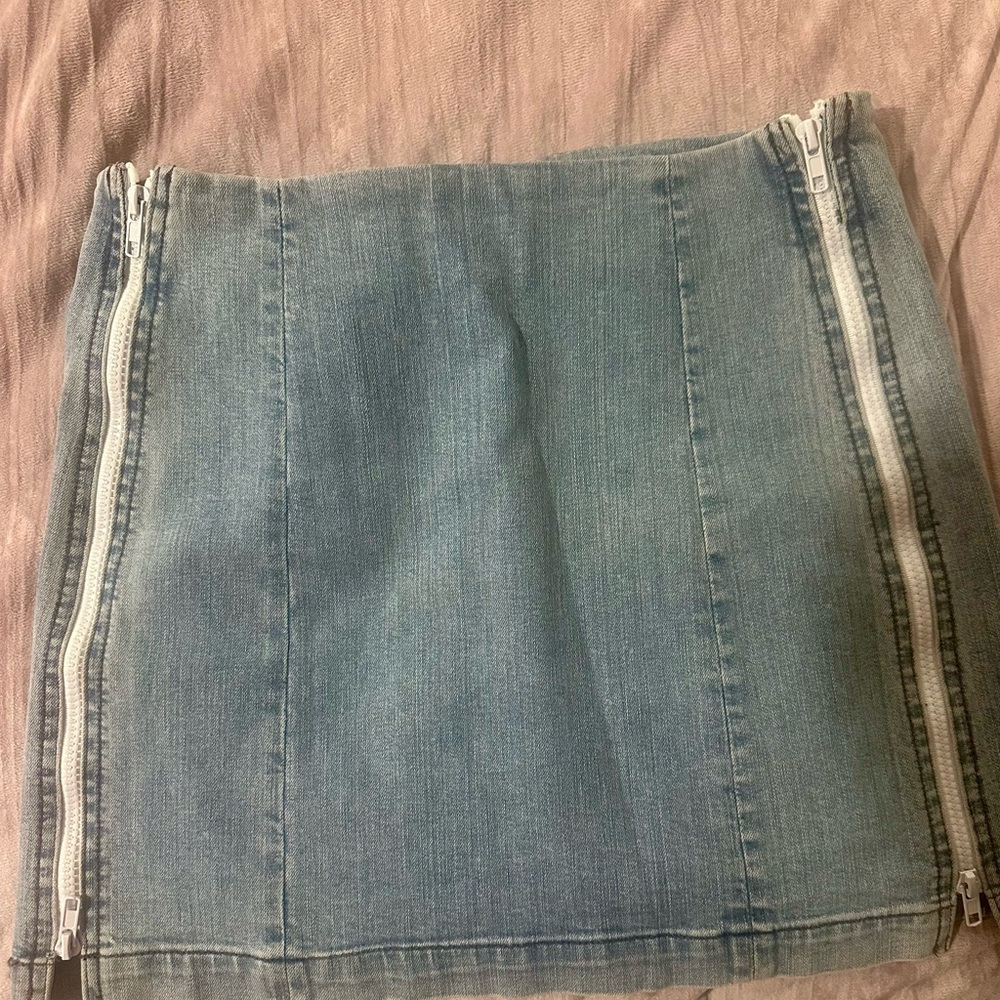 Carmar Blue Mini Pencil Skirt Casual